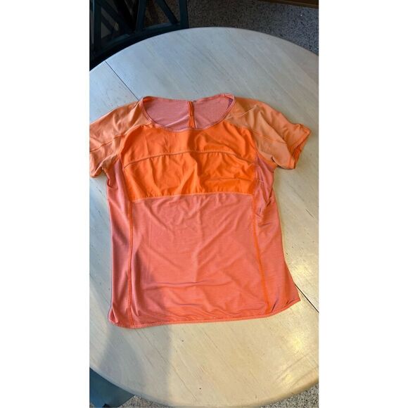 Lululemon Athletica 4 6 Run Fast Track Short Sleeve Silverescent Shirt top size - Picture 3 of 8